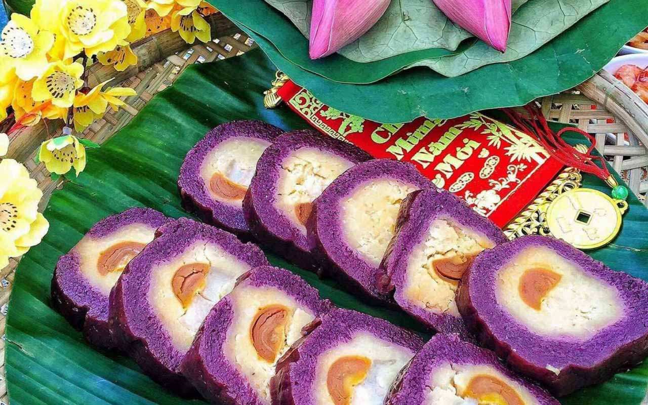 Bánh tét lá cẩm Cần Thơ