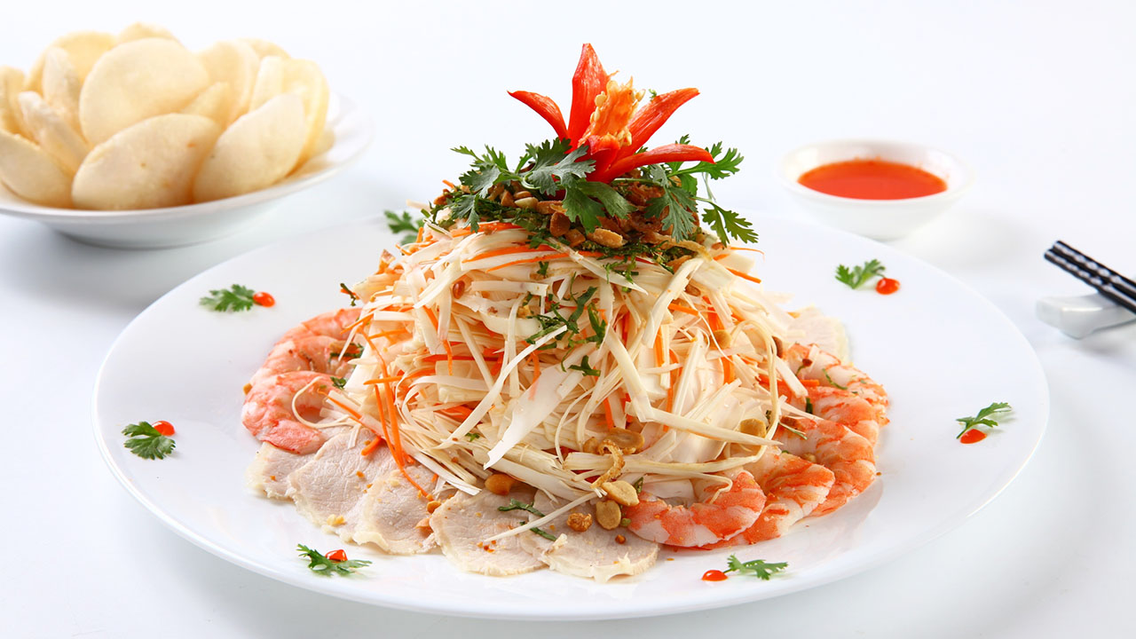Gỏi củ hủ dừa tôm thịt