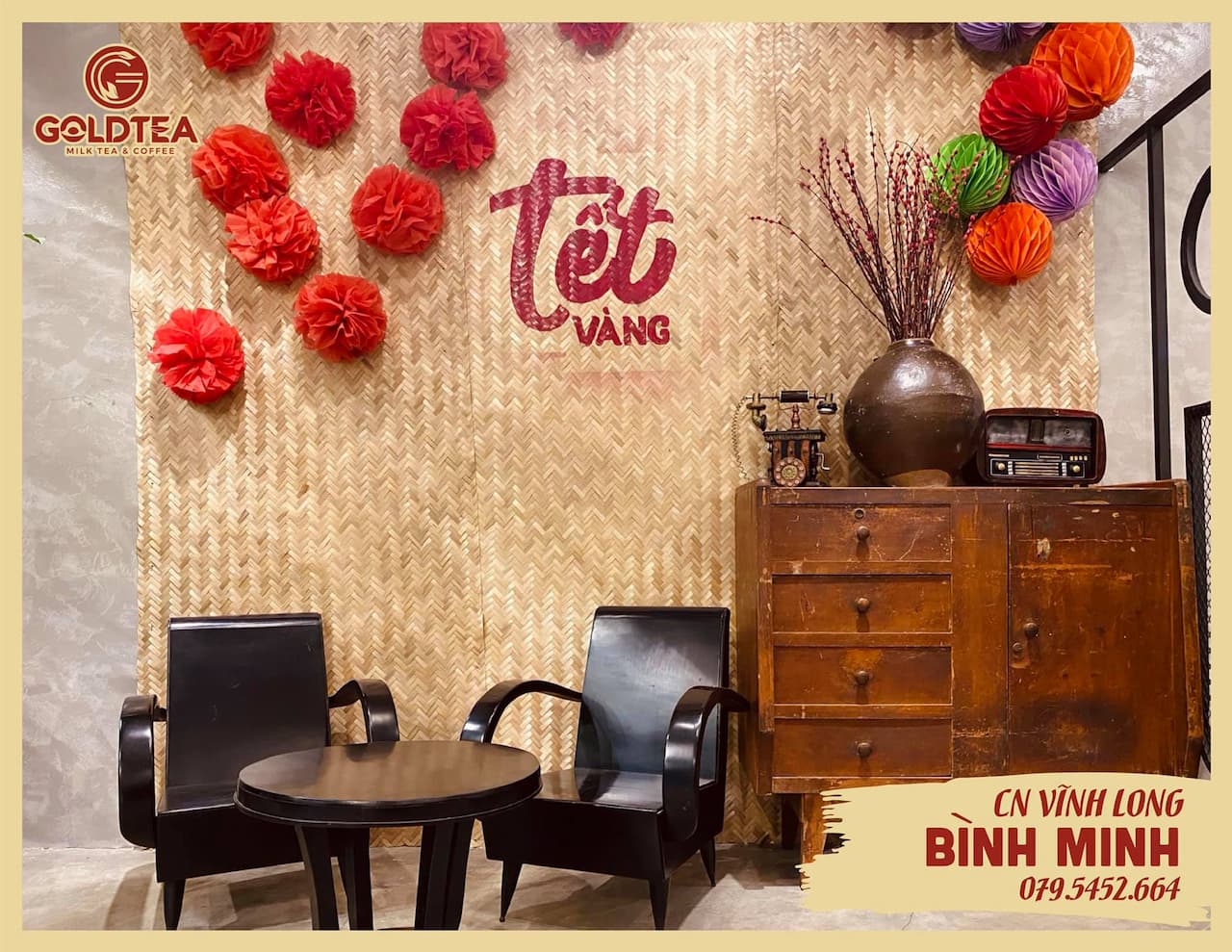 Quán cafe đẹp ở Cần Thơ - Gold Tea 